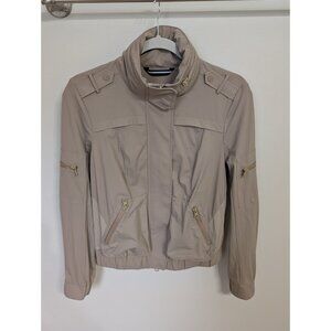 Blanc Noir Mastermind 2.0 Jacket Tan Military Hood Size S Full Zip Cargo